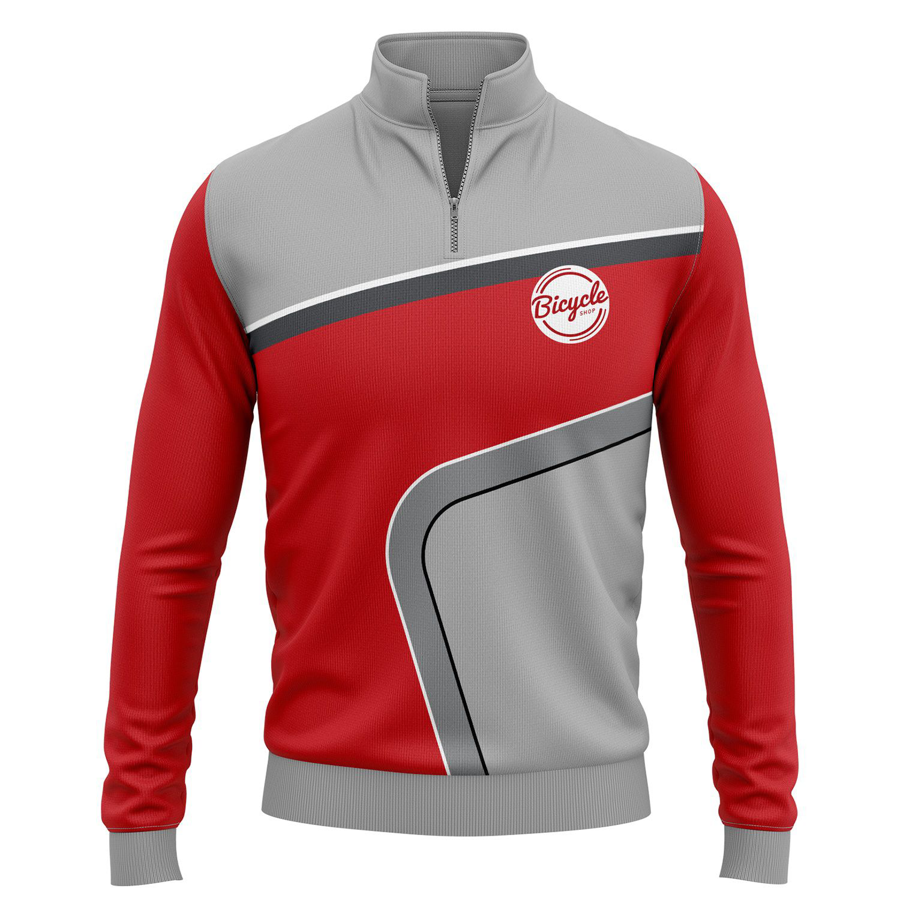 Unisex & Kids' Digital Printed 250G Cotton 1/4 Zip