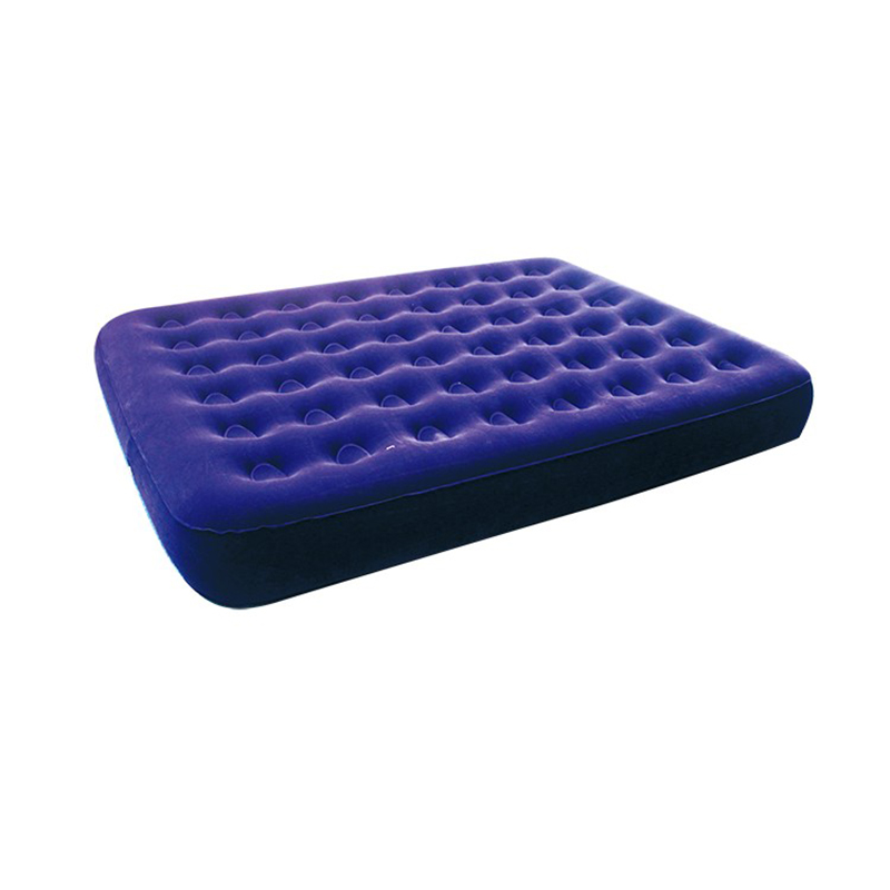 Inflatable Flocked Air Mattress with Internal Pump 4