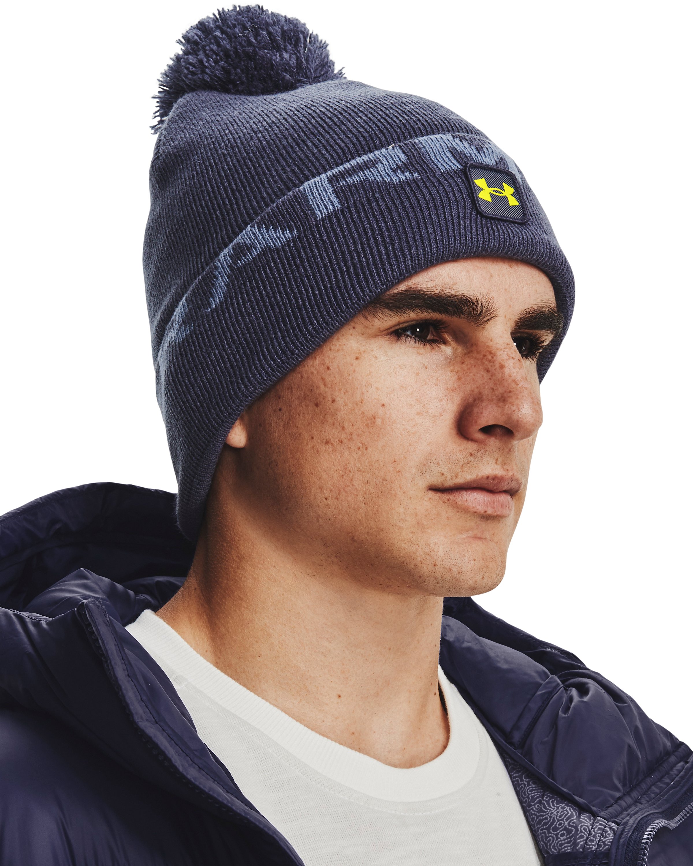 Men's UA Halftime Fleece Pom Beanie  3
