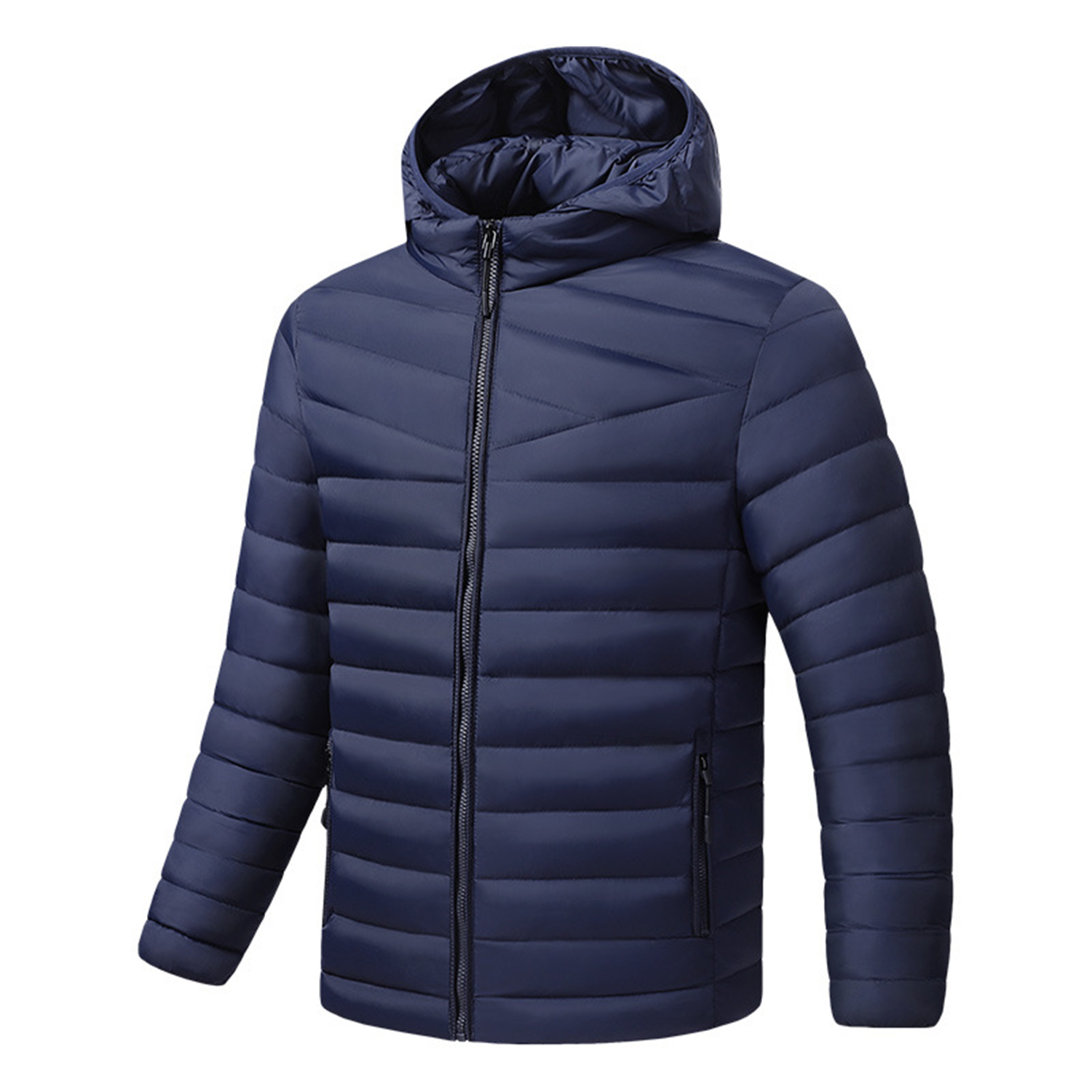 Men's Running Hooded Microburst Polyfill Puffer Jacket 2