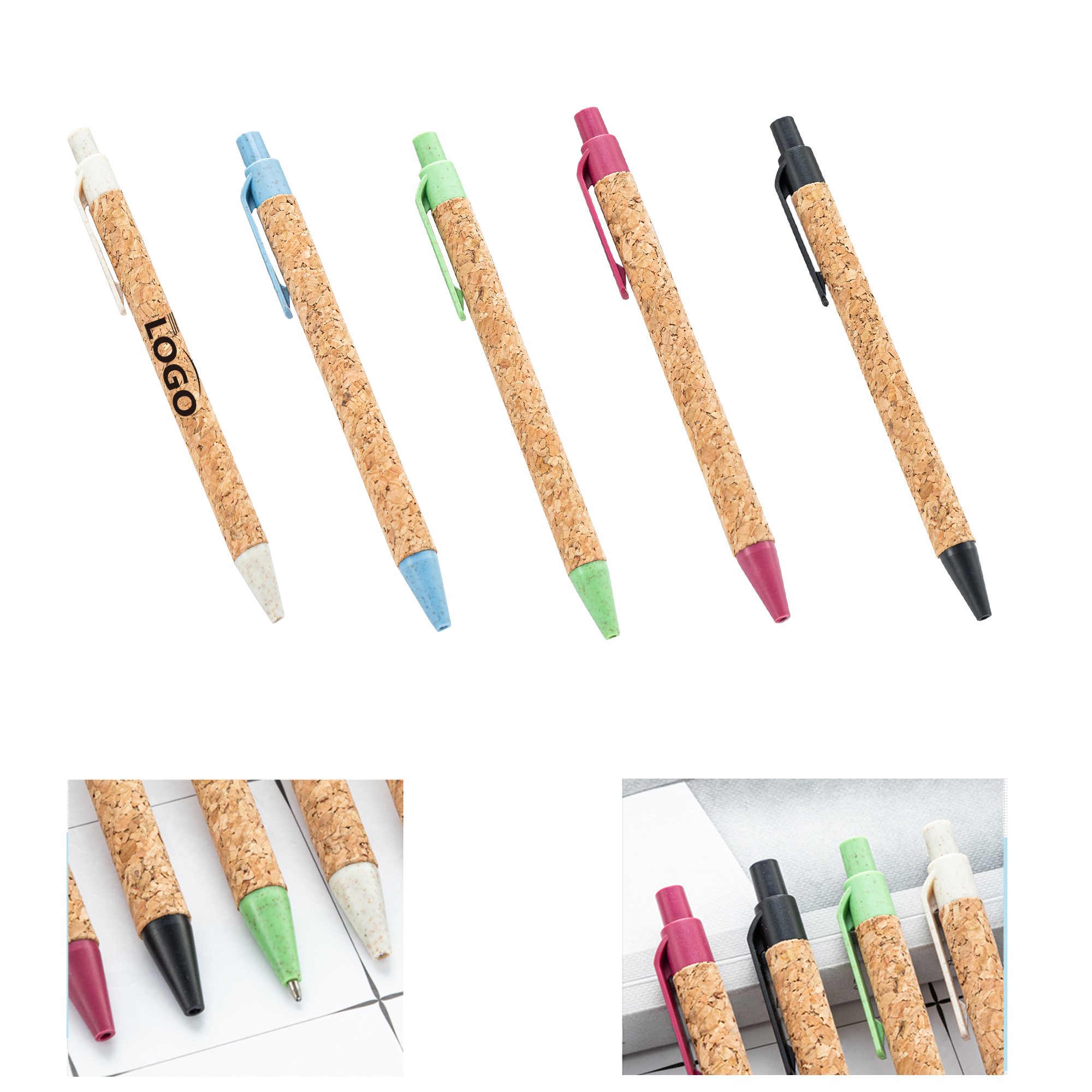 MOQ100 Ballpoint Pen Customized With Colorful Logo 2