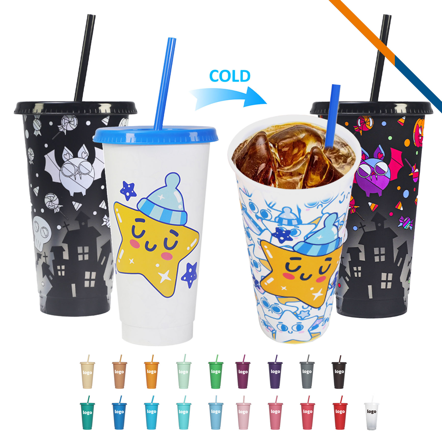 Mirok Cold Color Changing Tumbler - 24 OZ. 1