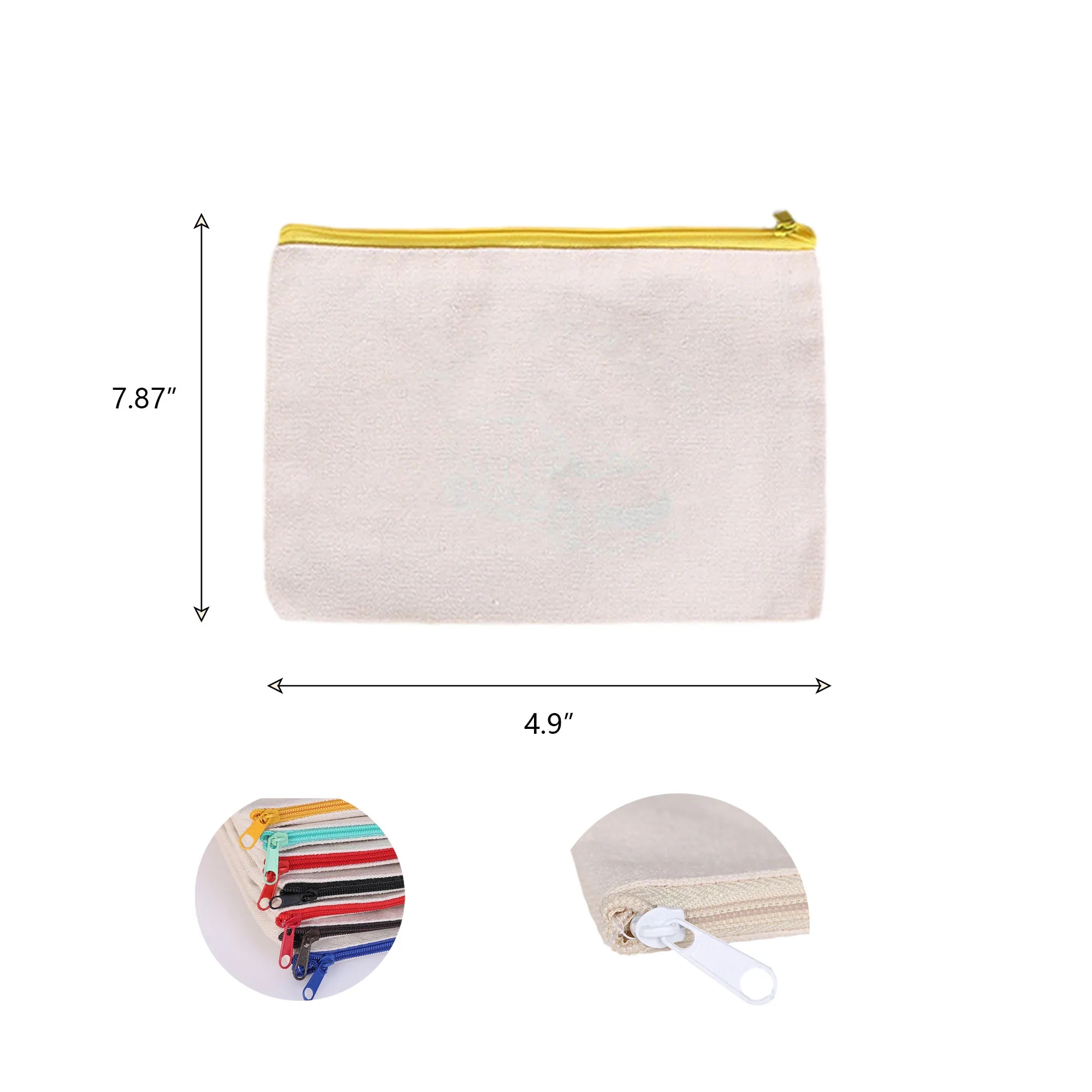 Canvas Zipper Stationery Pouch 3