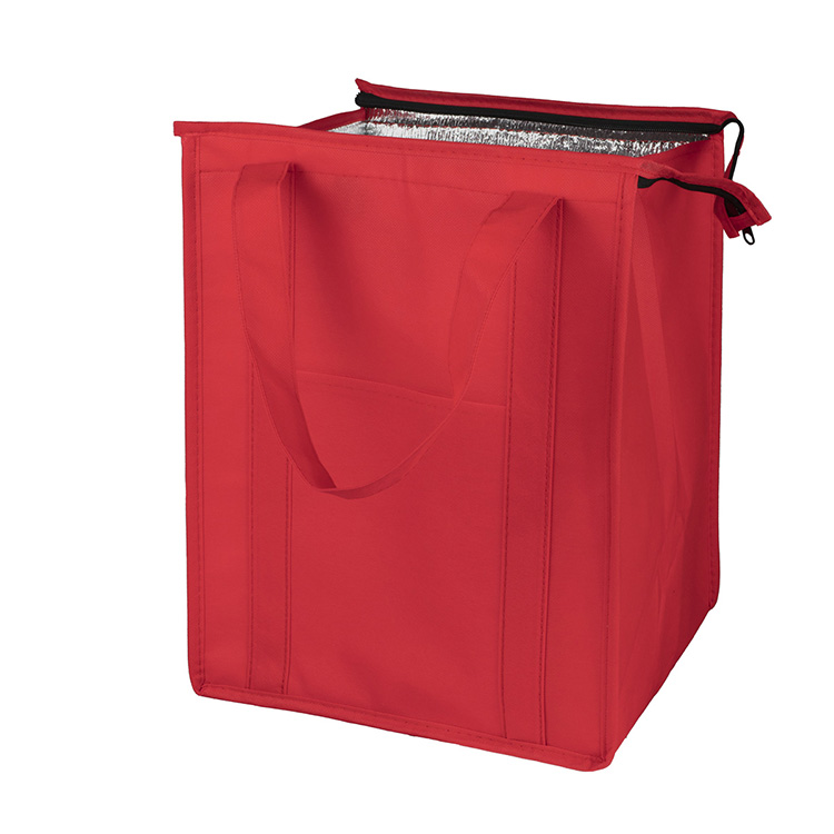12"W x 16"H x 10"Gusset - "SUPER COOLER" Large Insulated Cooler Zipper Tote Bag 28