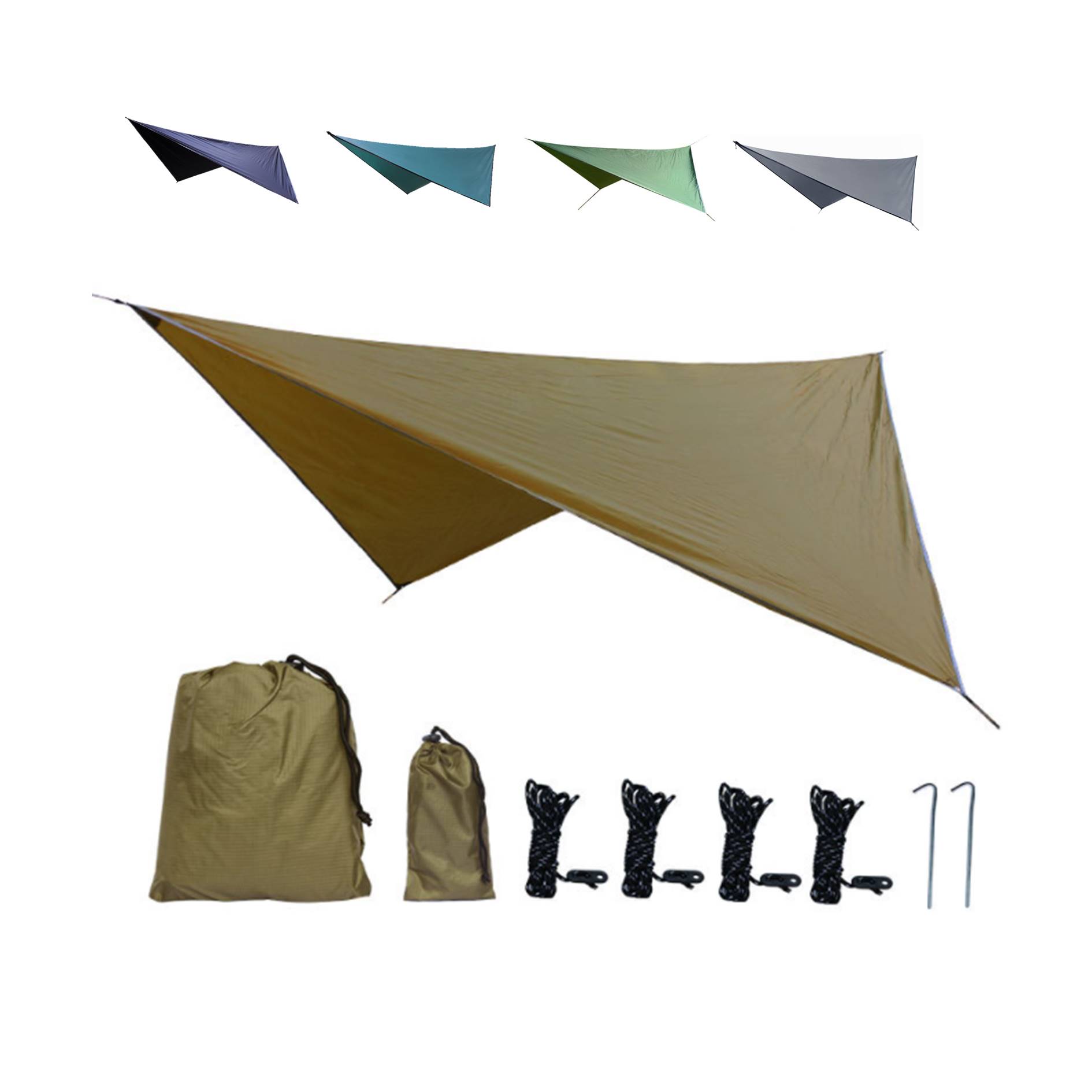 Rhombus Four-Corner Canopy Rain Fly Tarp 3