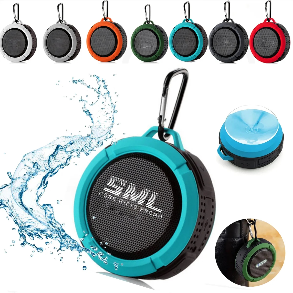 Waterproof Blue tooth Speaker With Suction Cup 1