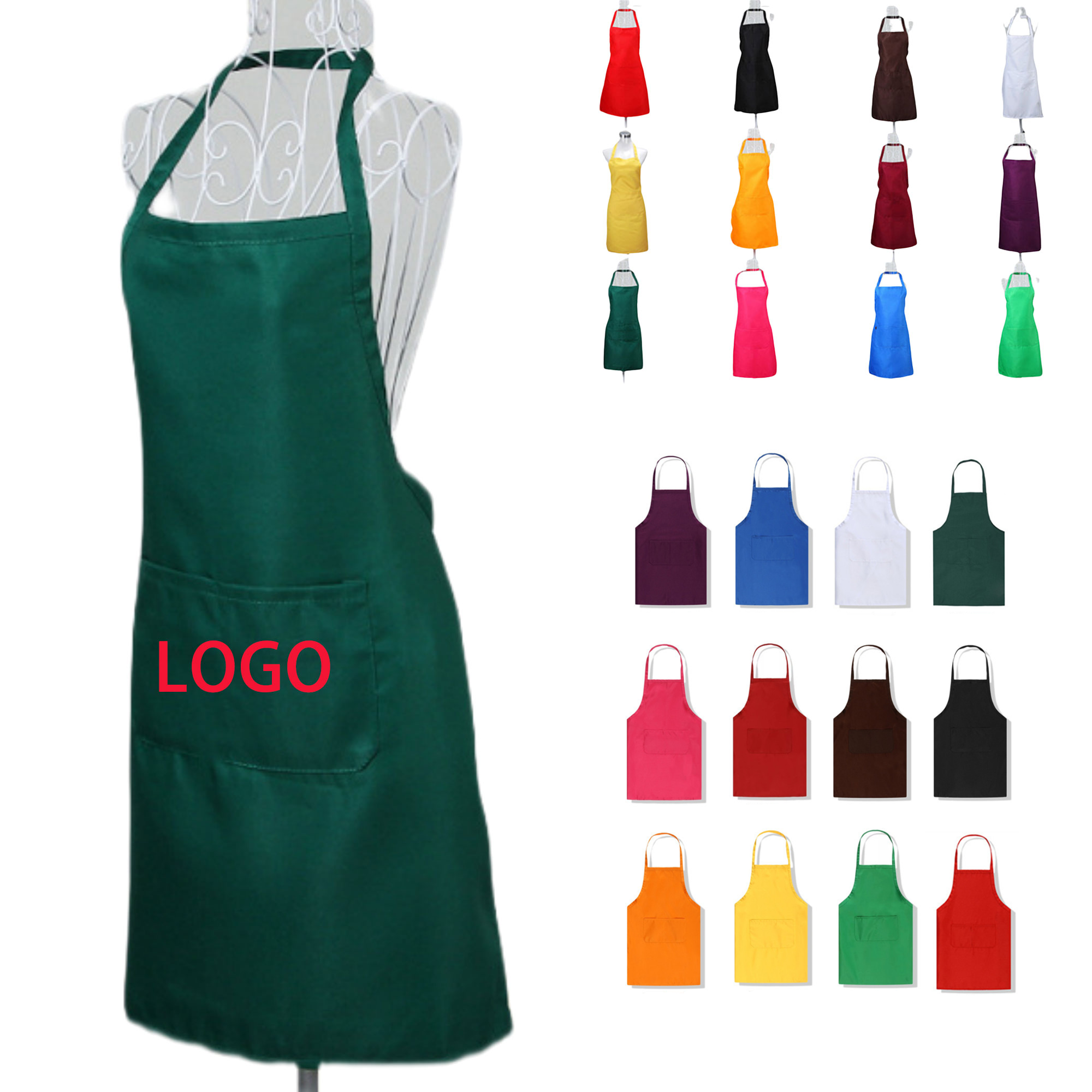 Adjustable Kitchen Apron With Pockets 1