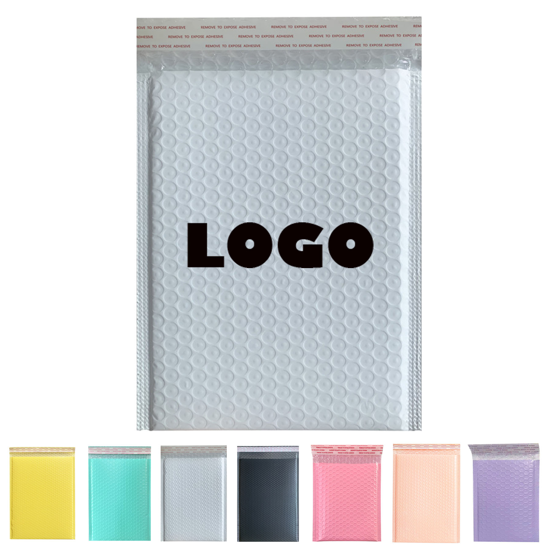 5.12" x 7.09" Colorful Bubble Mailer With Various Sizes 1