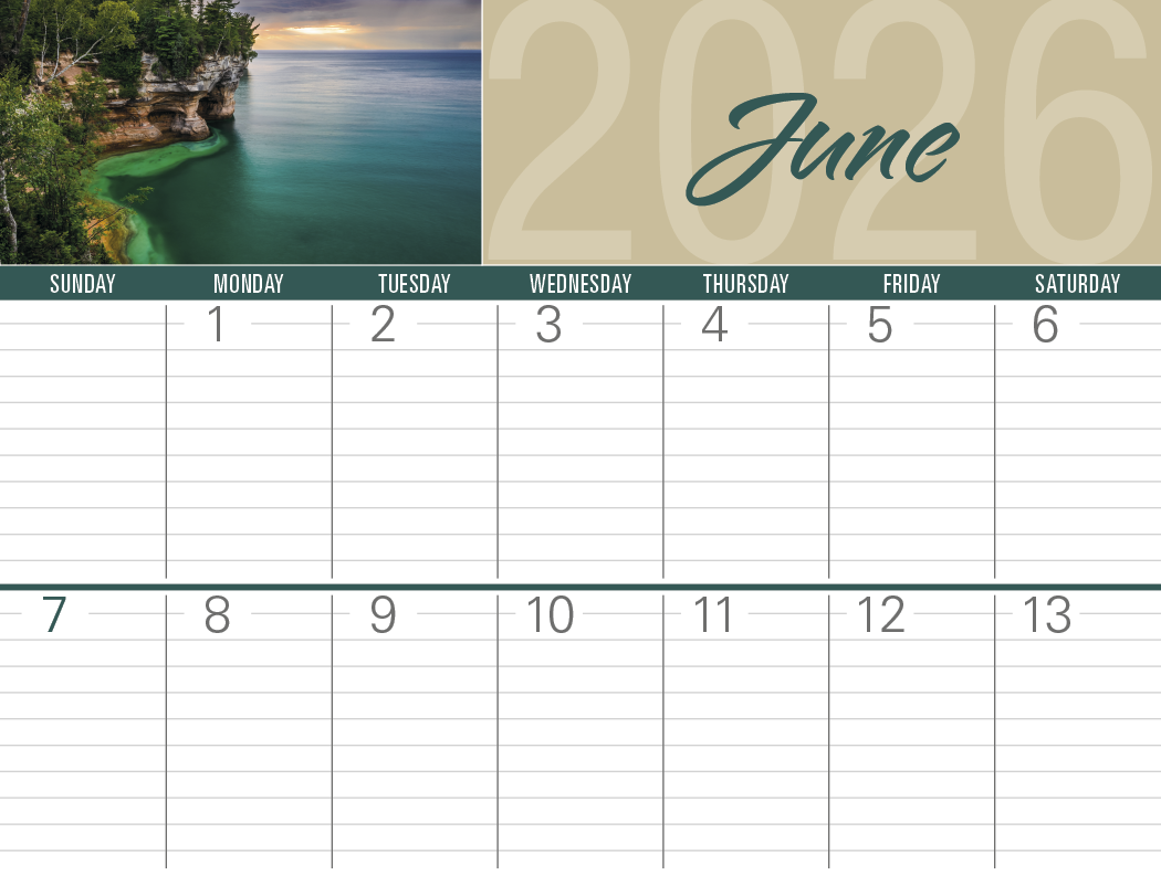 Triumph® Calendars Scenes of America Big Block Memo Calendar 24