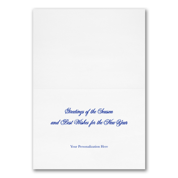 Seasonal Flurries Economy Holiday Card 2