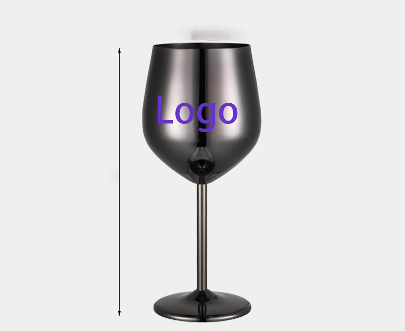 18.5oz PG Stainless Steel Stem Wine Goblet Glass 2