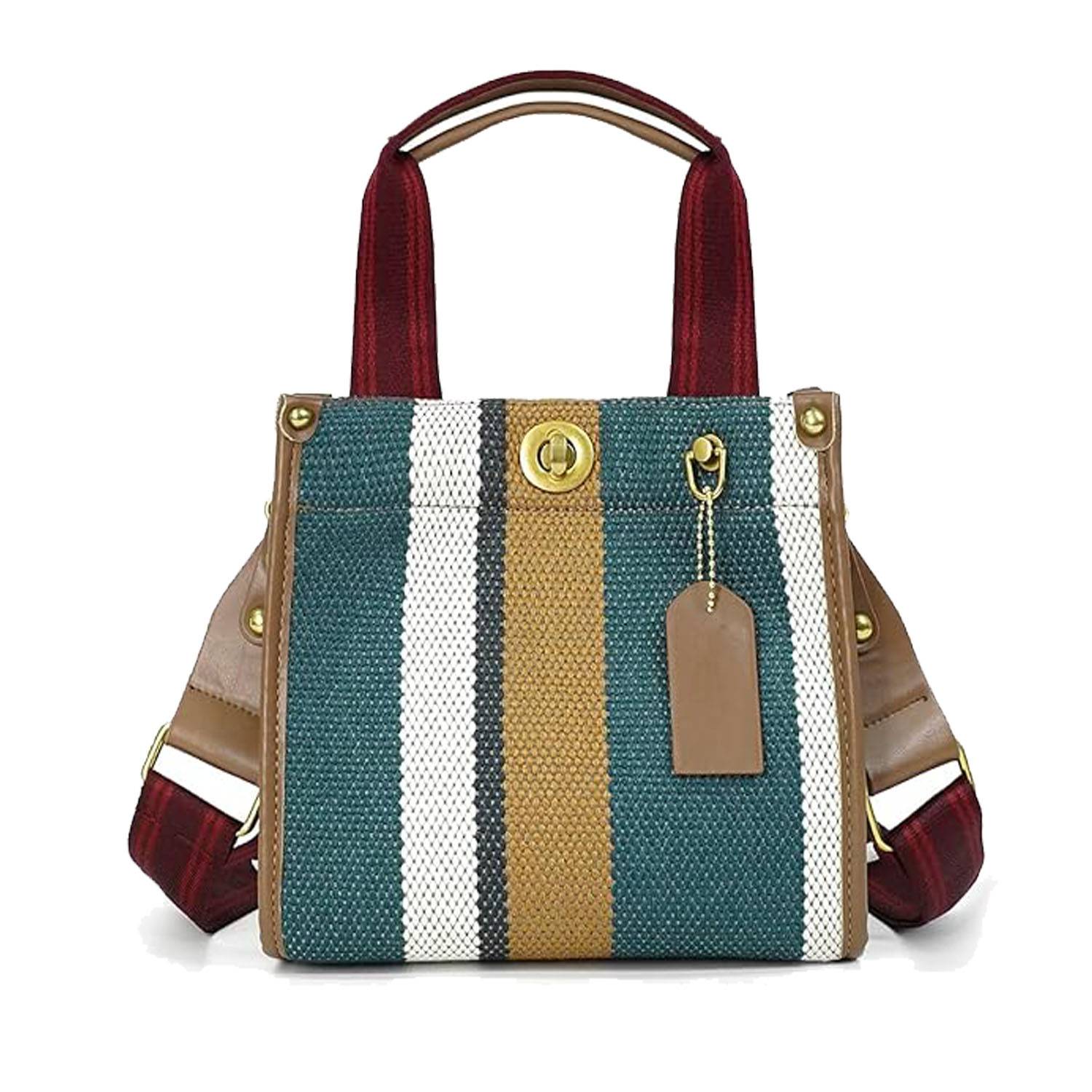 Canvas Tote Bag with Adjustable Strap and Lock Clasp, custom tote bag with logo imprint 9