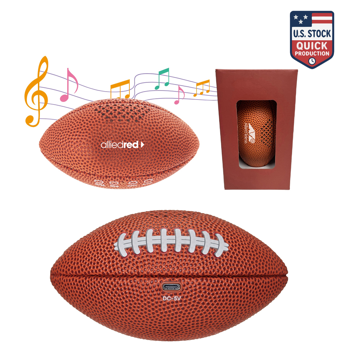 SonicWave Sports Football Bluetooth Speaker 4
