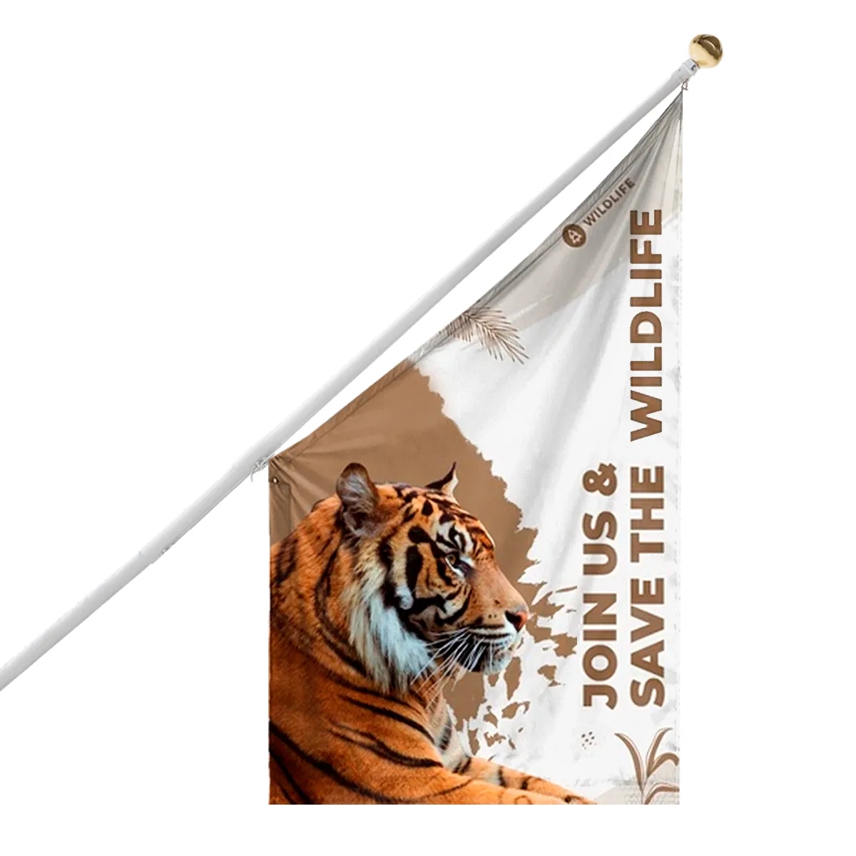 Digital Printed Building Flags 6.93' x 4' 3