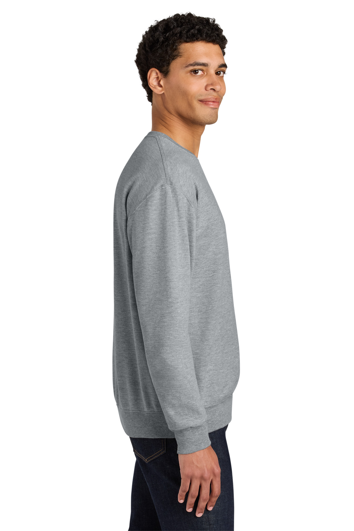Jerzees Ultimate Unisex CVC Ring Spun Crewneck Sweatshirt IC48M 70