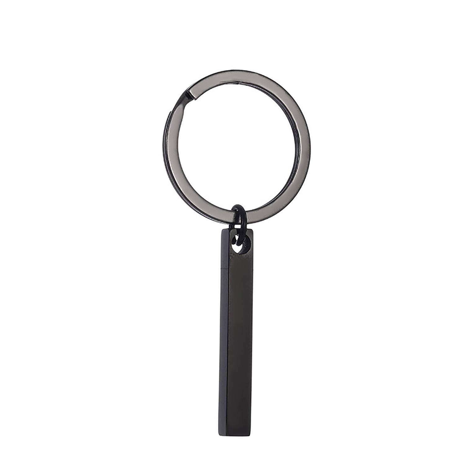 Stainless Steel Bar-shaped Keychain 2