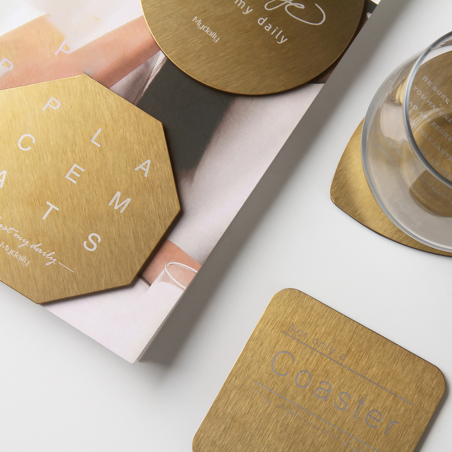 Round Stainless Steel Plating Coaster 2