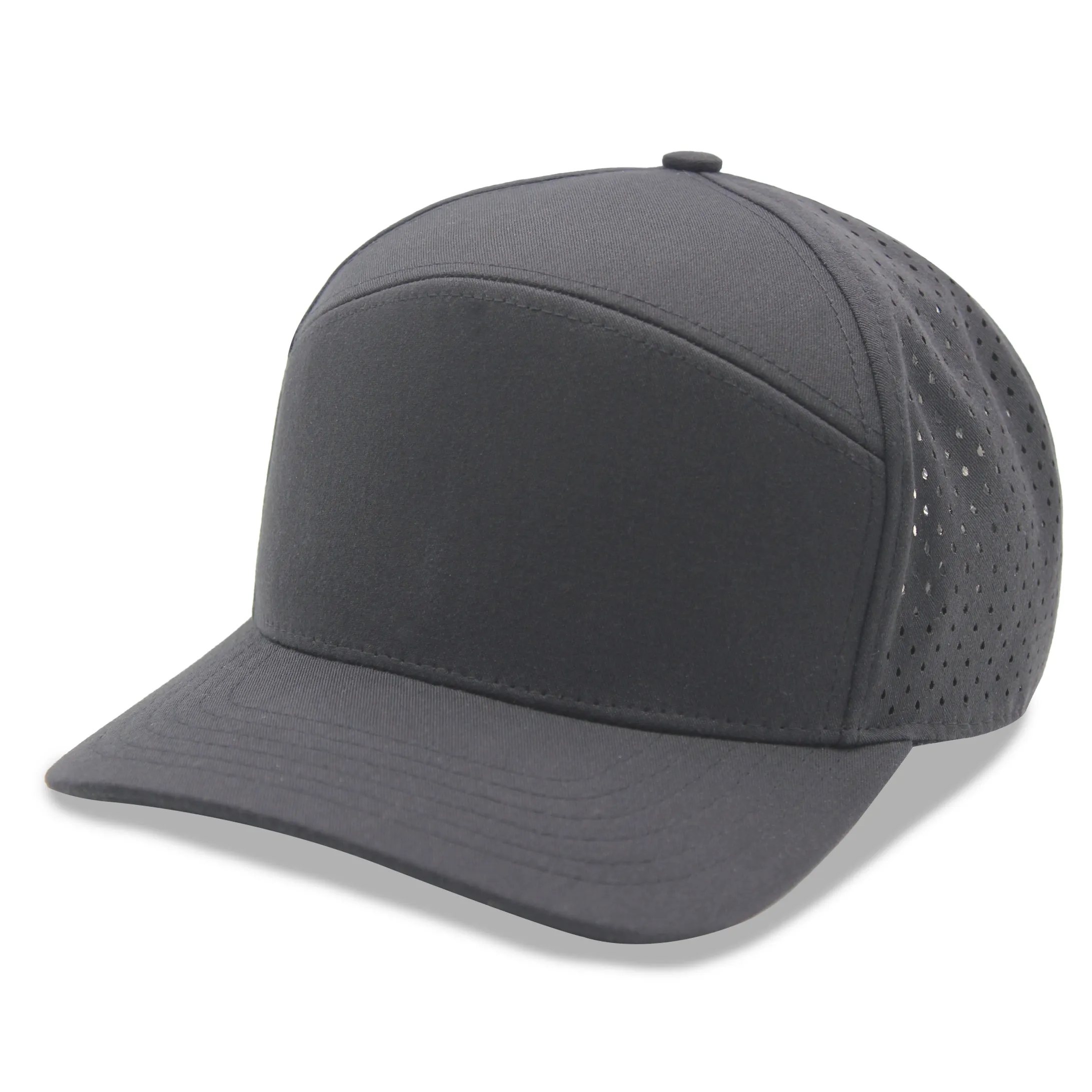 Sport trucker cap w/ laser cut mesh back