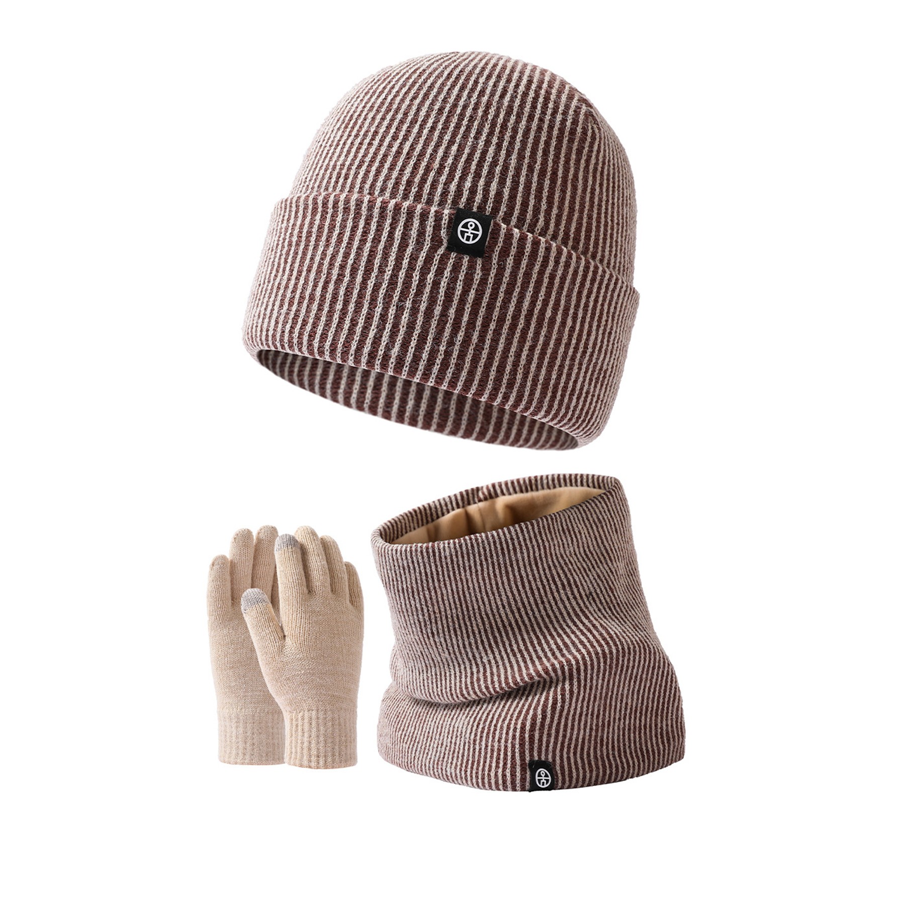 Winter Hat Scarf Gloves Set 2
