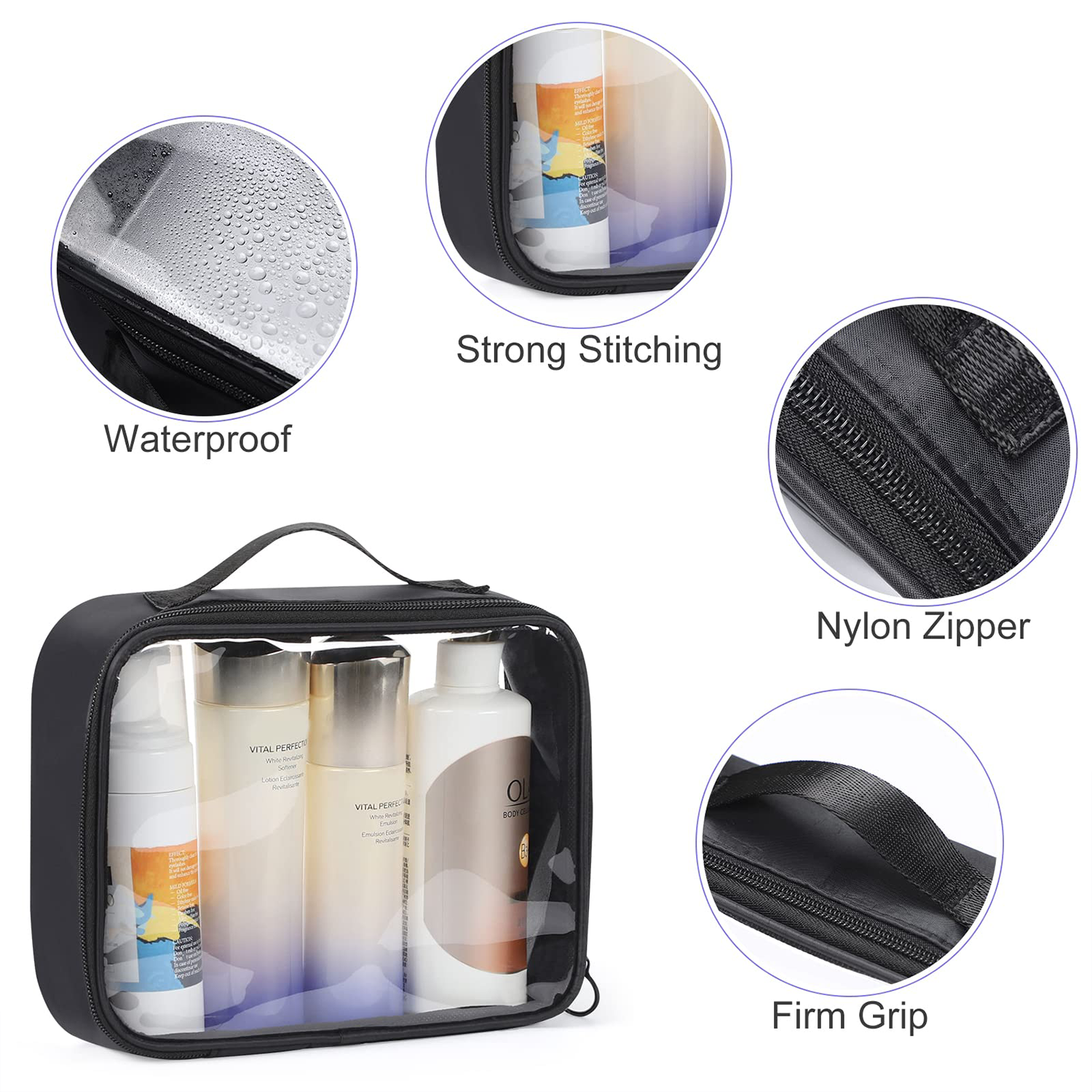 Clear Travel Liquids Toiletries Bag 4
