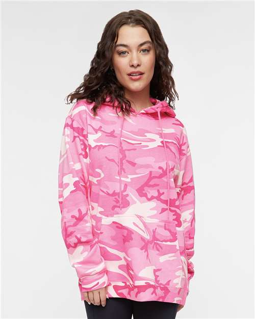 Unisex Camo Fleece Hoodie Sweatshirt - 3969 21