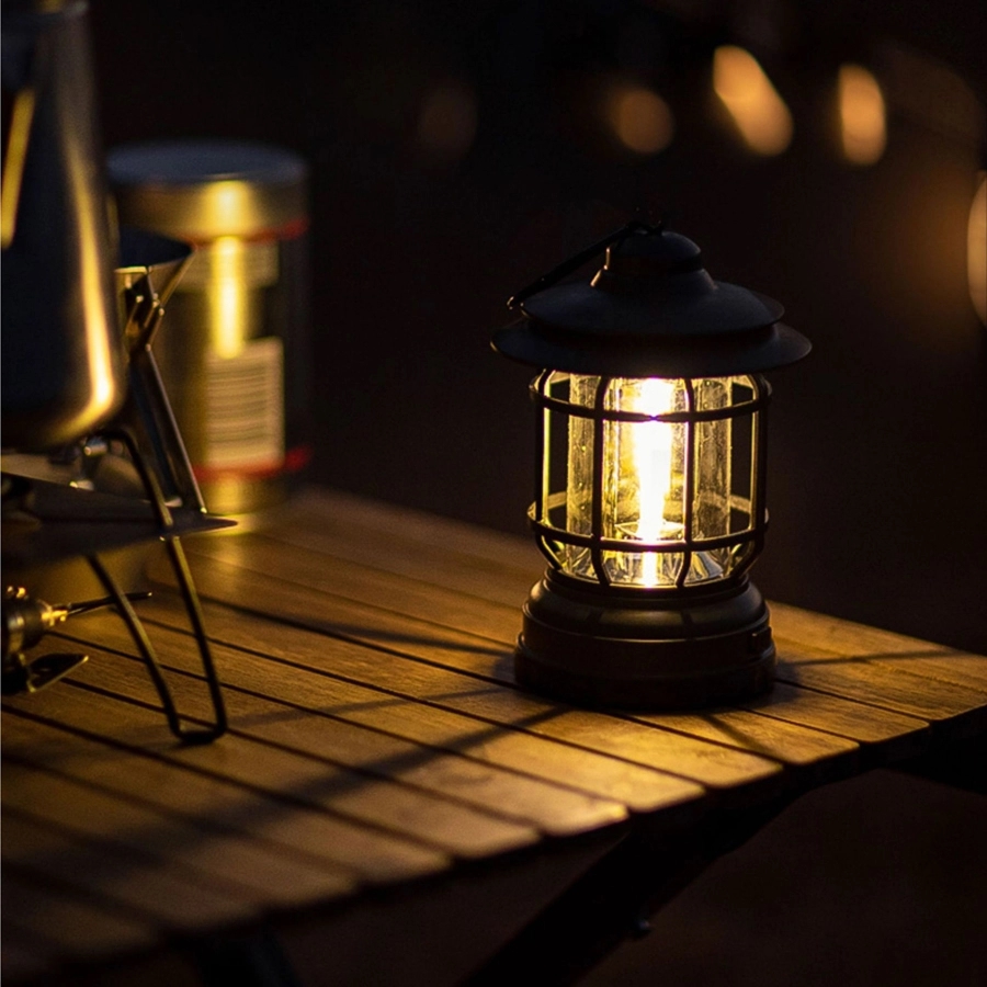 Retro Outdoor Camping & Picnic Lantern - Low/High Lightening 2