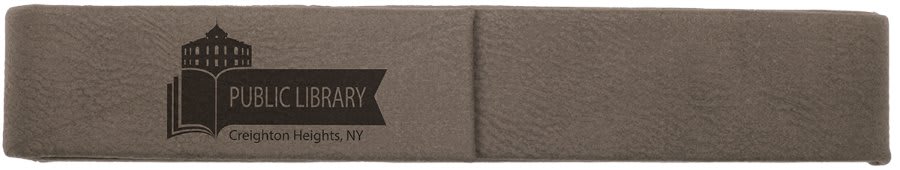 6 1/2" x 1" Gray Leatherette Single Pen Case 2