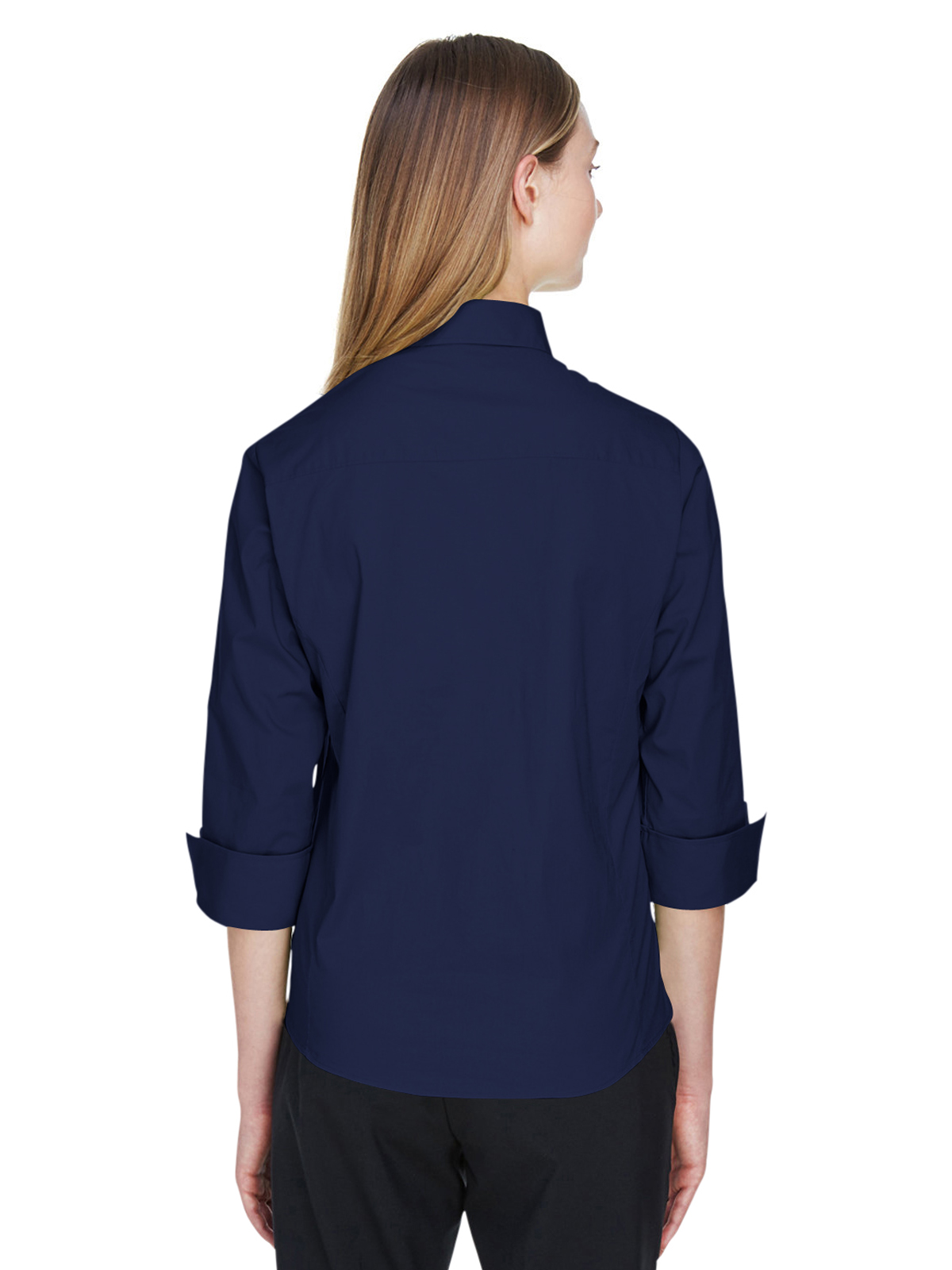 Blue Generation - Women's Pocketless 3/4-Sleeve Poplin Shirt 19