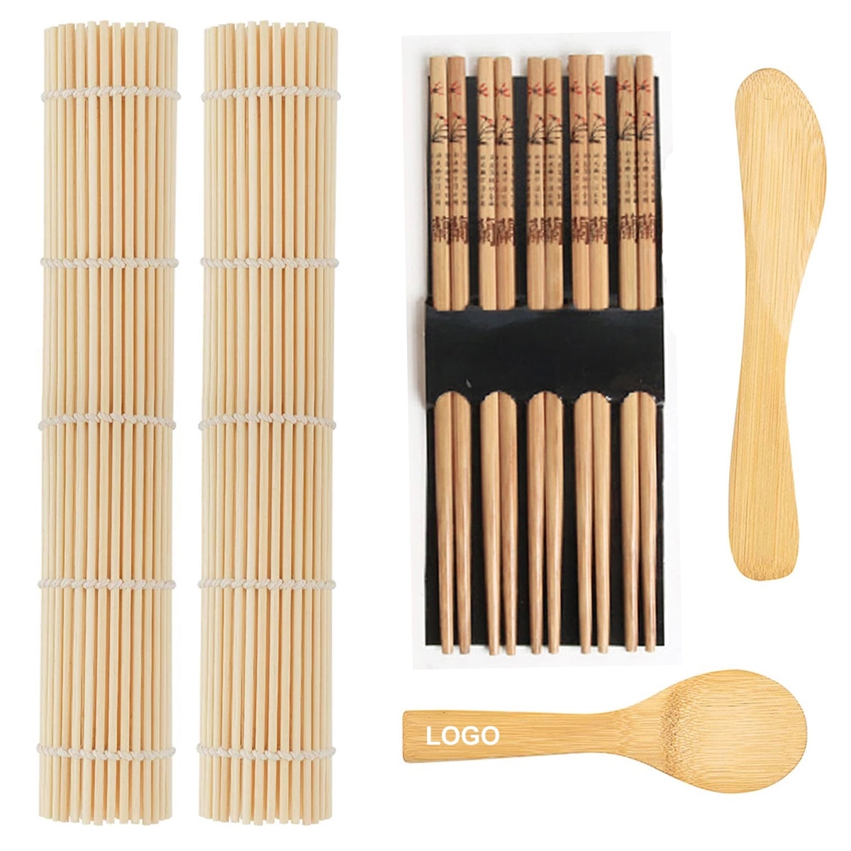 9 Pcs Premium Bamboo Sushi Making Kit 4