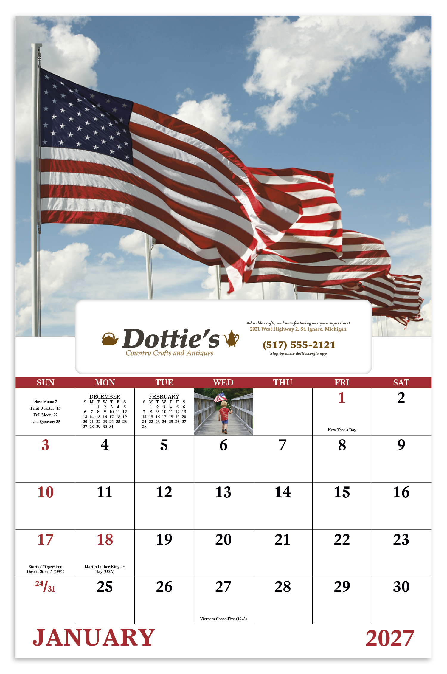 Good Value™ Celebrate America - Window Calendar 62