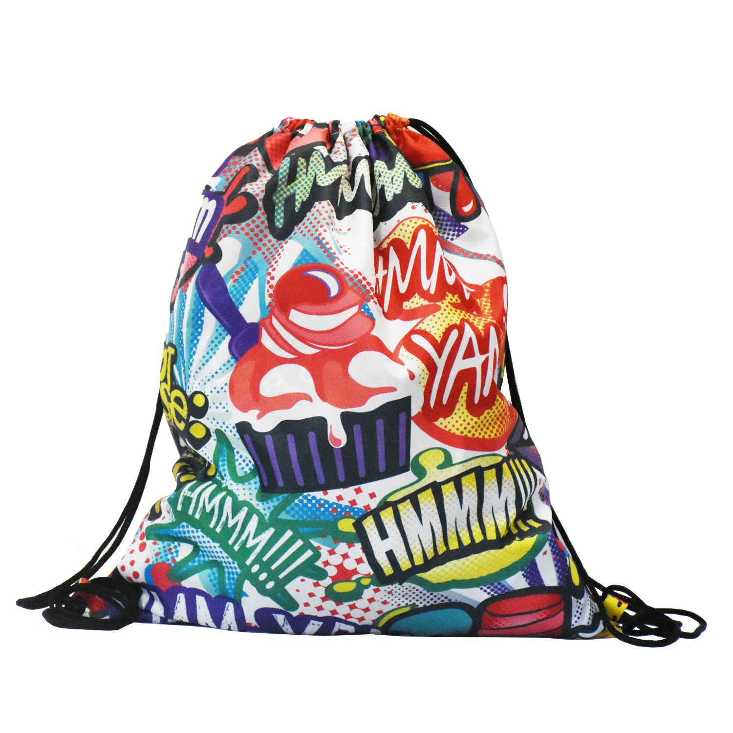 Rock'it 3-Day Premium 210D Sublimated Drawstring Cinch Up Backpack (15" x 18") 4