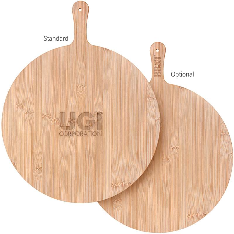 15-Inch Round Bamboo Pizza Cutting Board 1