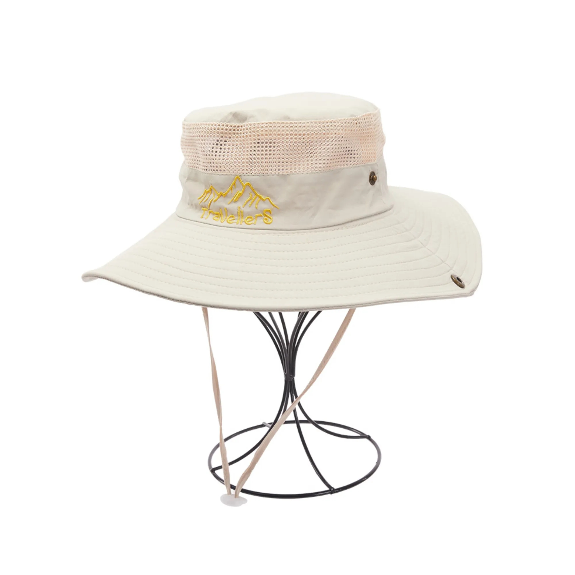 Outdoor Fishing Embroidery Wide Brim Bucket Hat 5