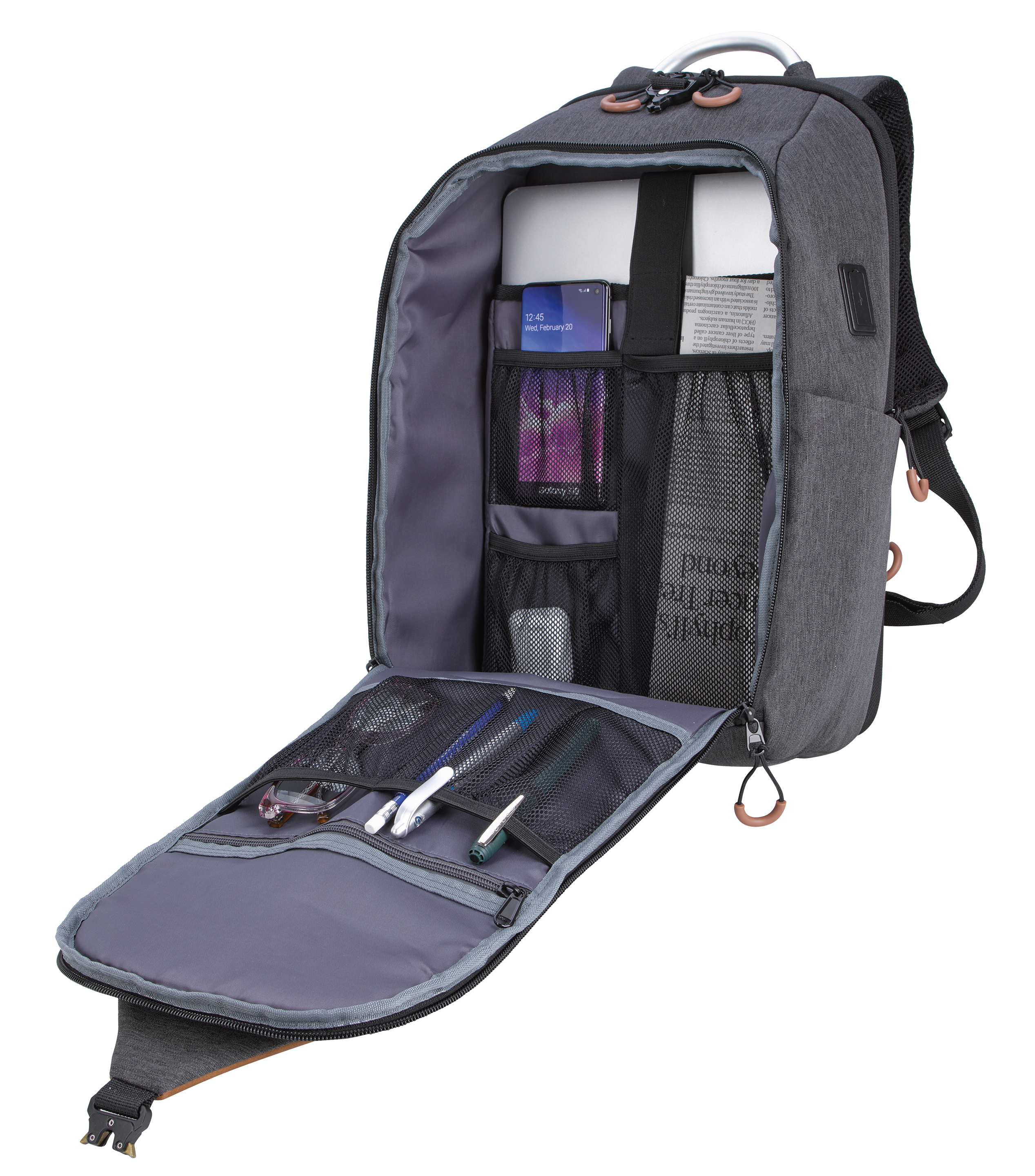 SCX Innovative Design™ Computer Backpack with USB Port 3