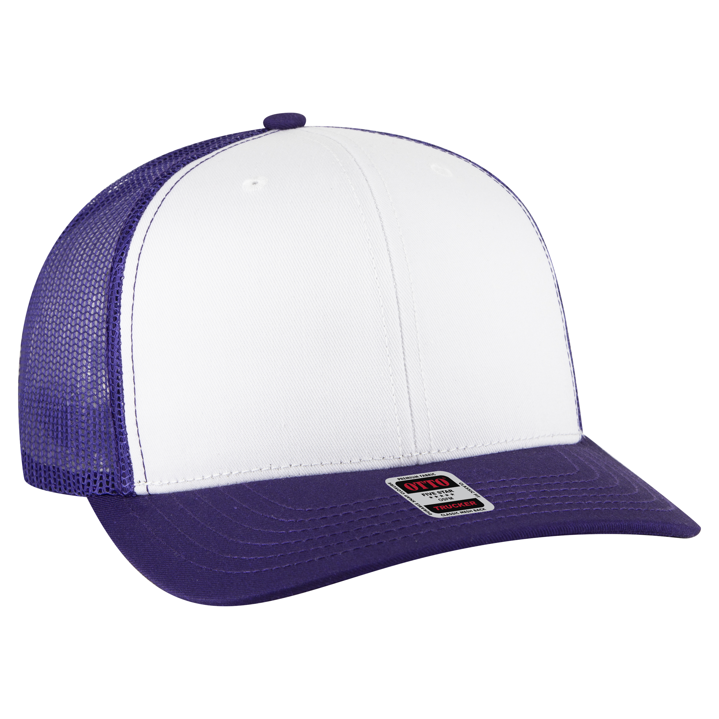 OTTO CAP® 6 Panel Mid Profile Mesh Back Trucker Hat 57