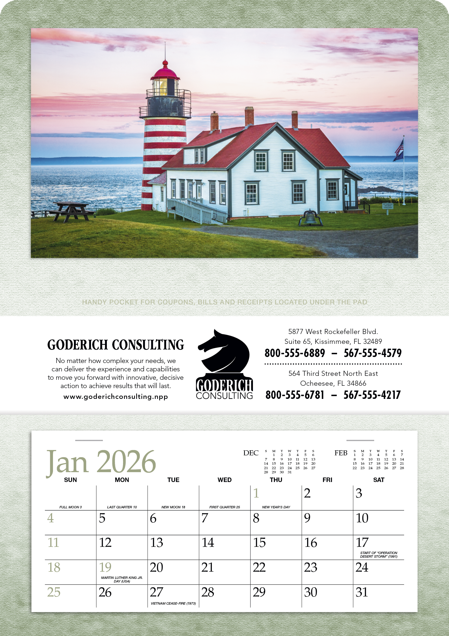 Triumph® Calendars Single Pocket Calendar 20