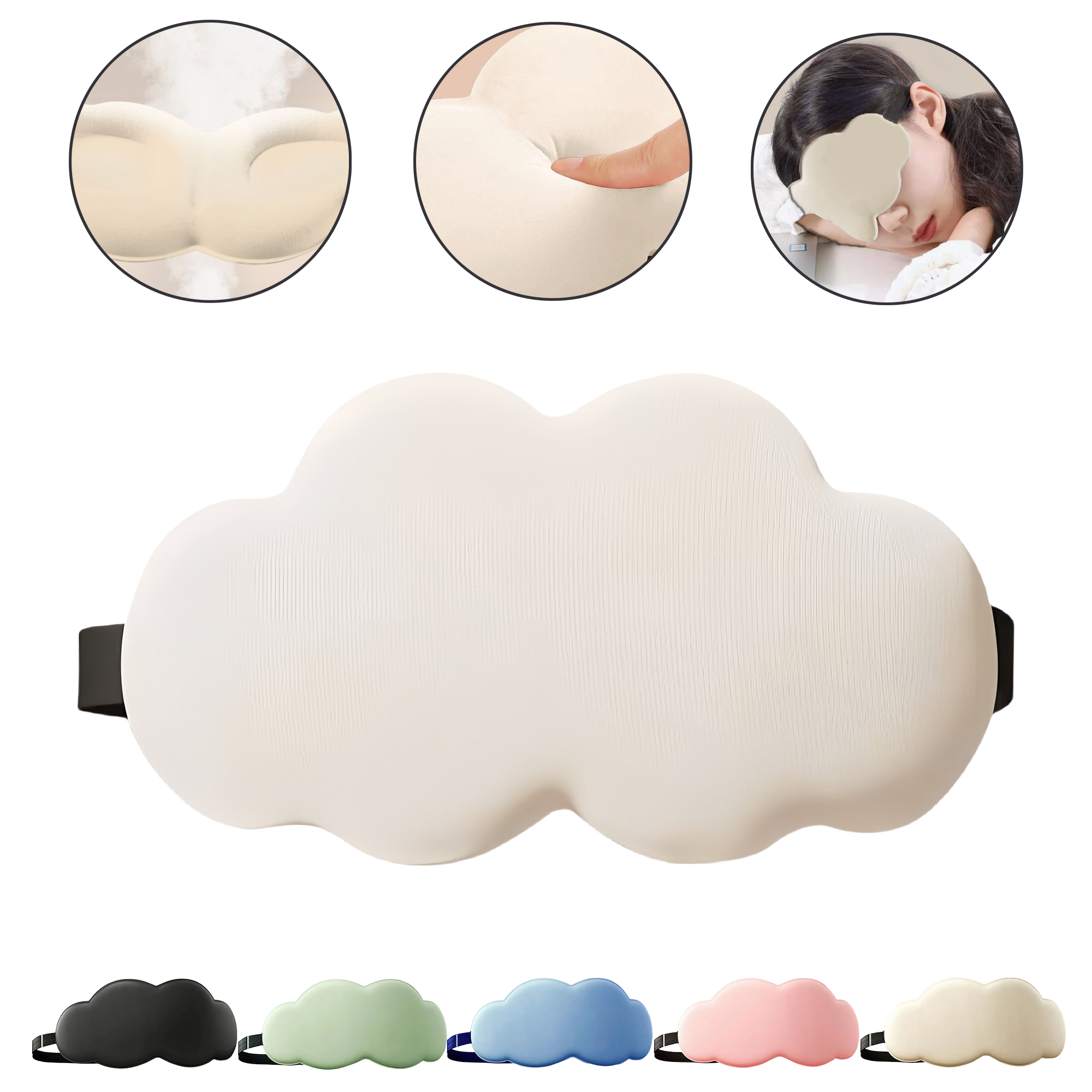 Adjustable 3D Cloud Sleep Mask for Men 4