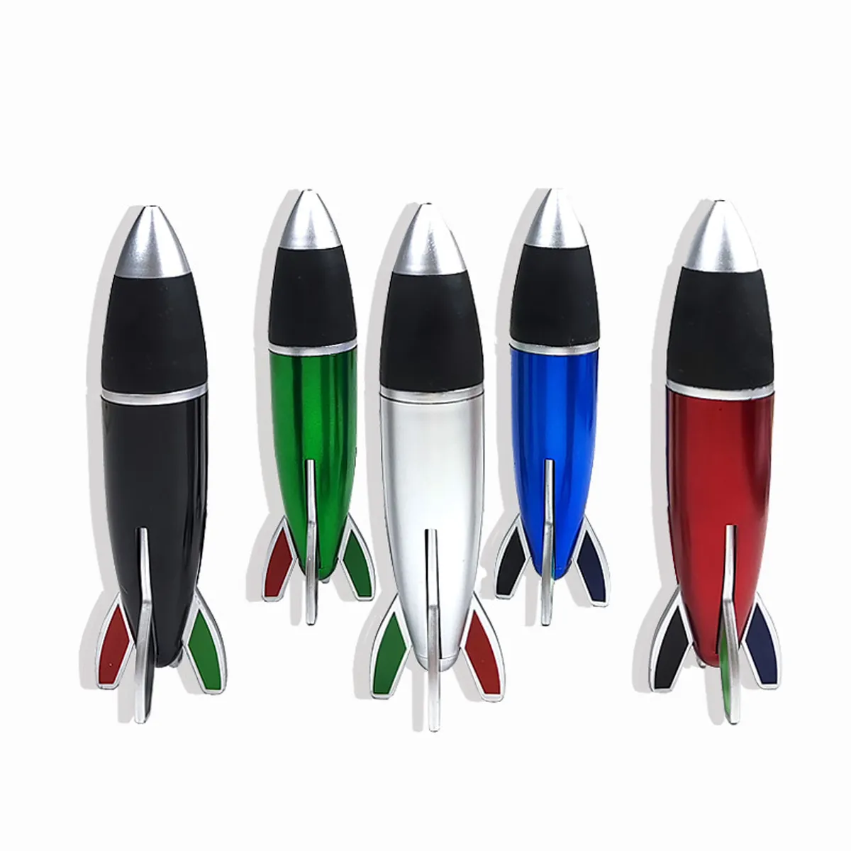 4 in 1 Mini Rocket Shape Pens Ballpoint For School Office 3