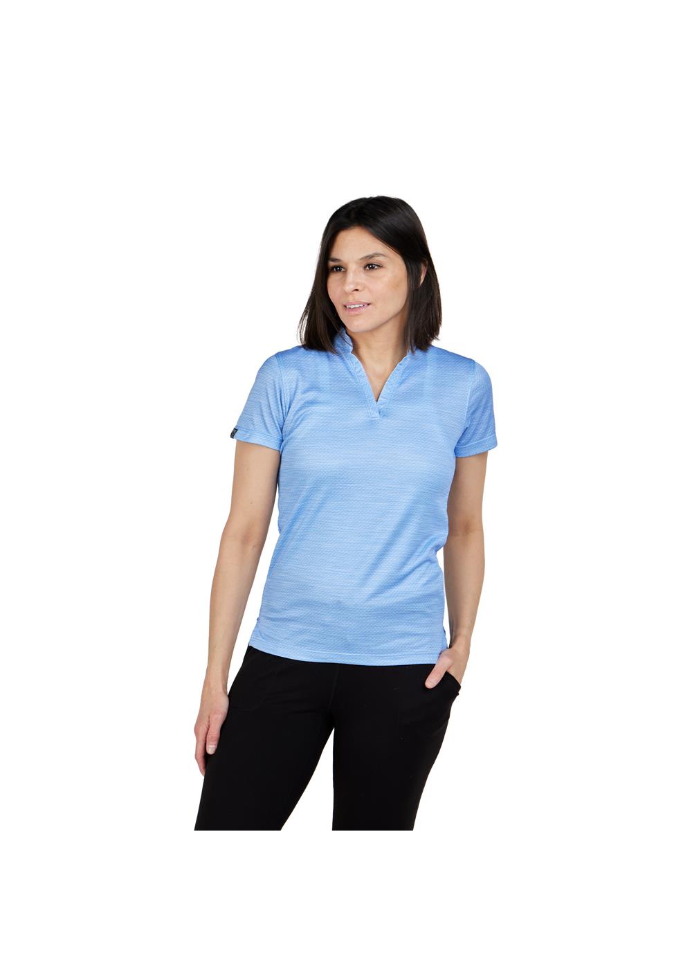 Storm Creek Women's Unwinder Printed Bamboo Short Sleeve Polo