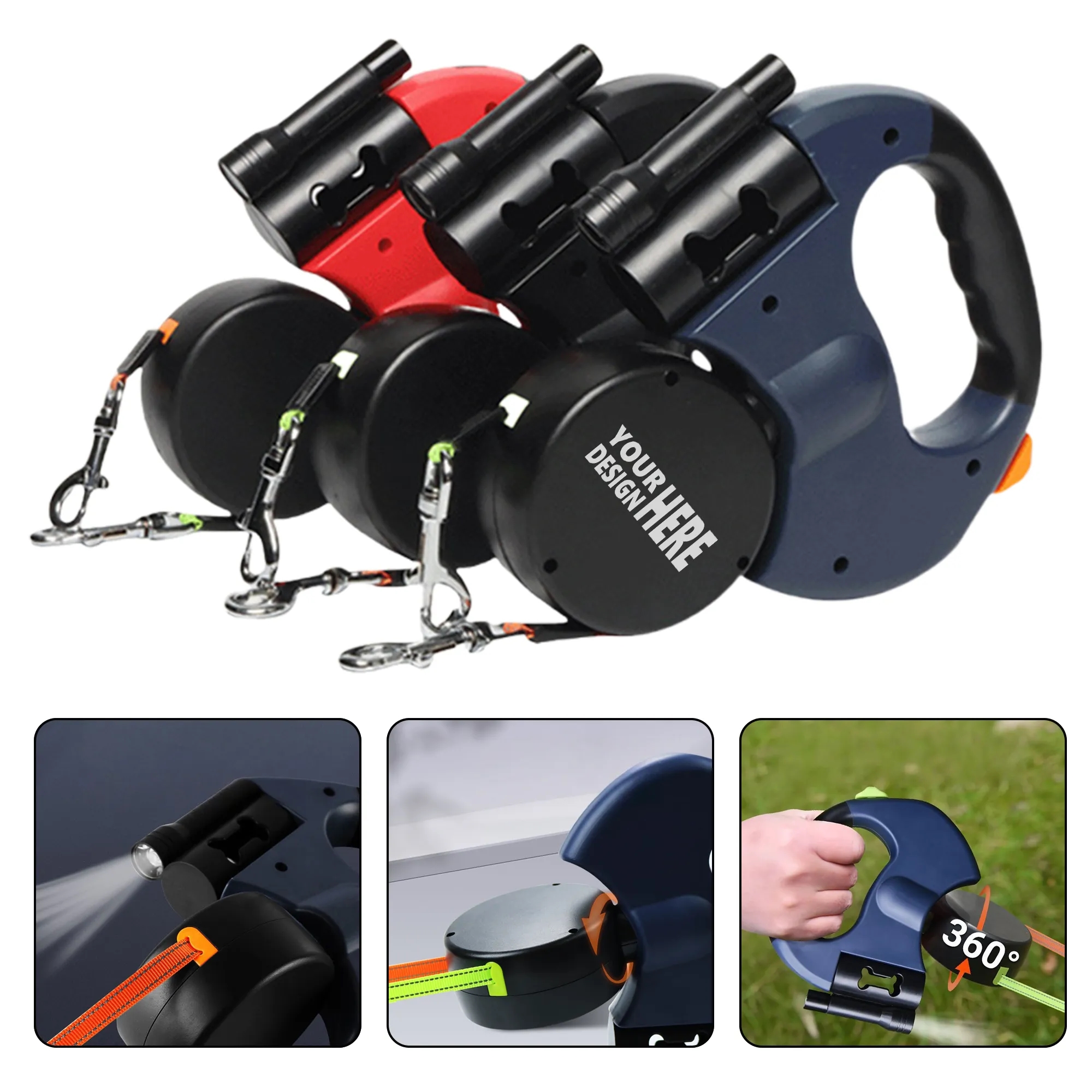 10ft Double Pet Leash
