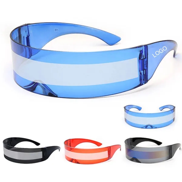 Futuristic Cyclops Cyberpunk Visor Sunglasses 5