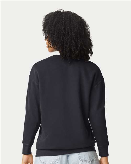 Garment-Dyed Lightweight Fleece Crewneck Sweatshirt