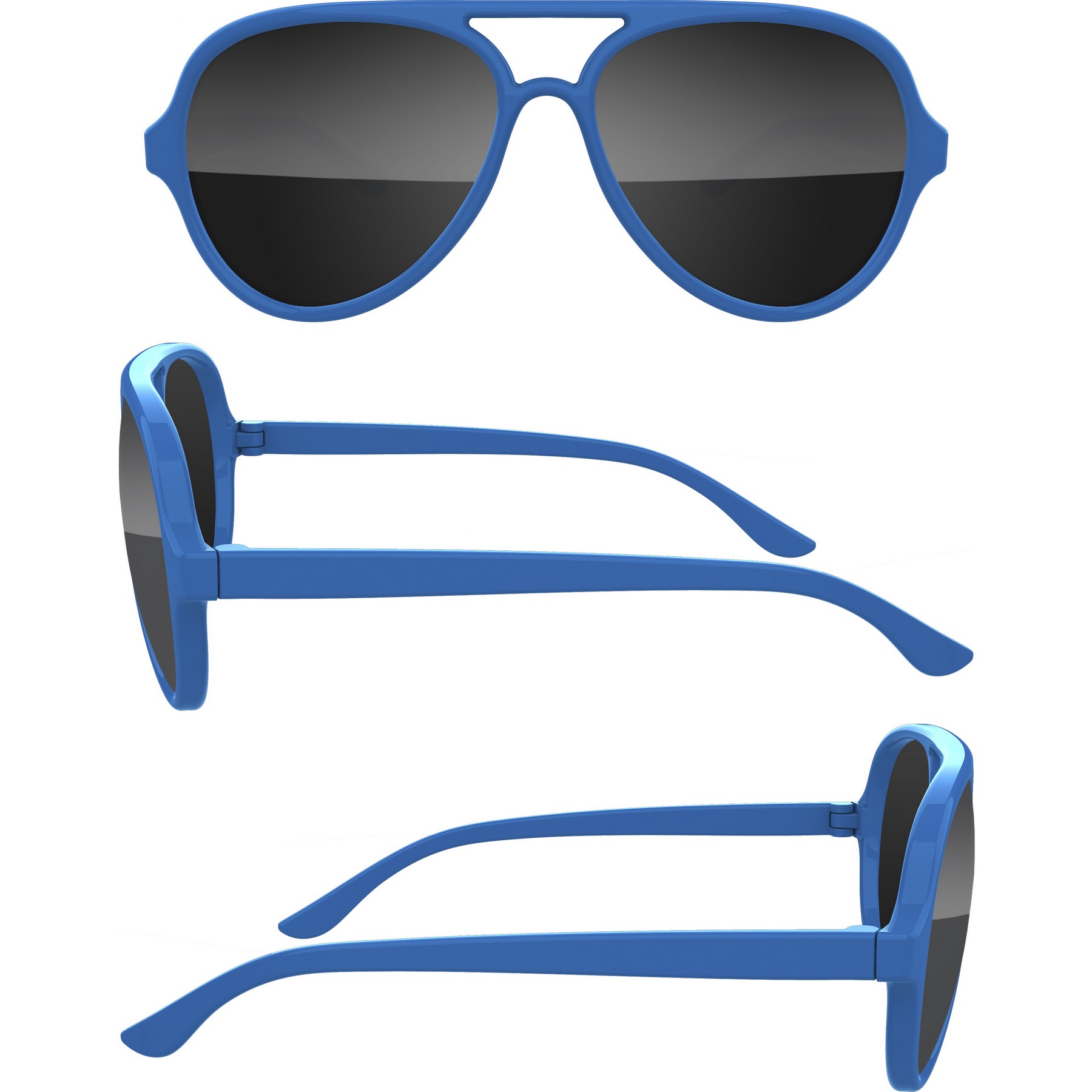 Aviator Sport Sunglasses w/ Full Color Arm Imprint 6