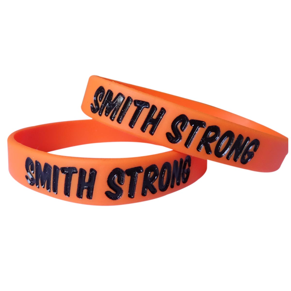 Deboss-Fill Silicone Wristbands 40