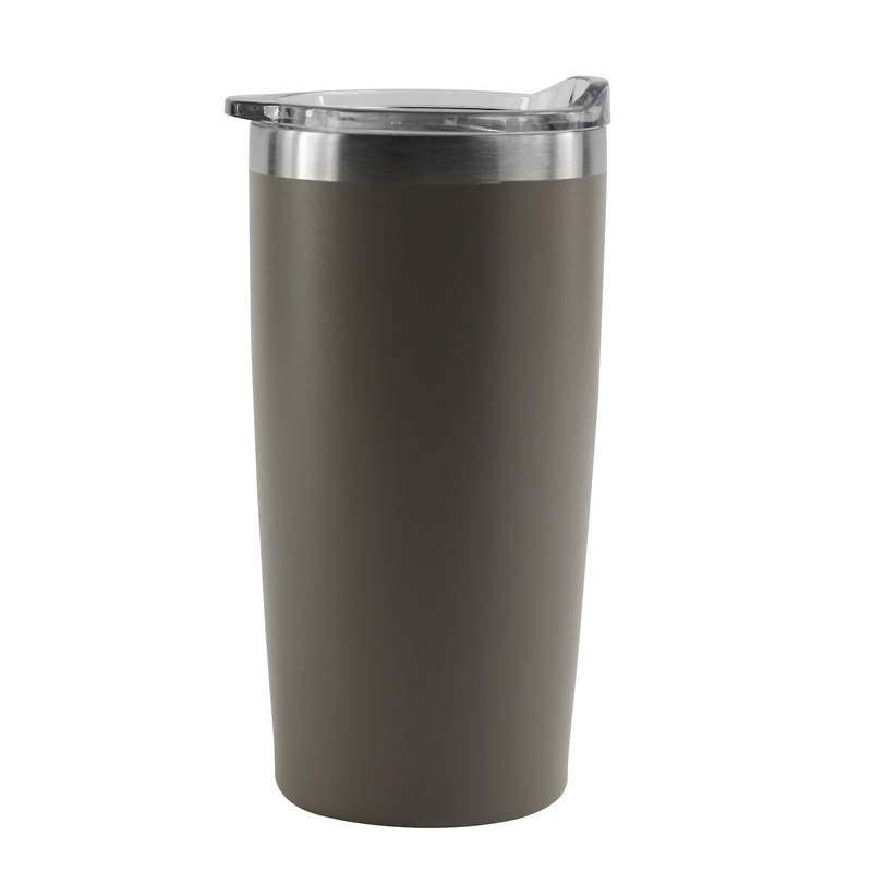 20 Oz. Marin Double Wall Stainless Steel Vacuum Tumbler (Grey)