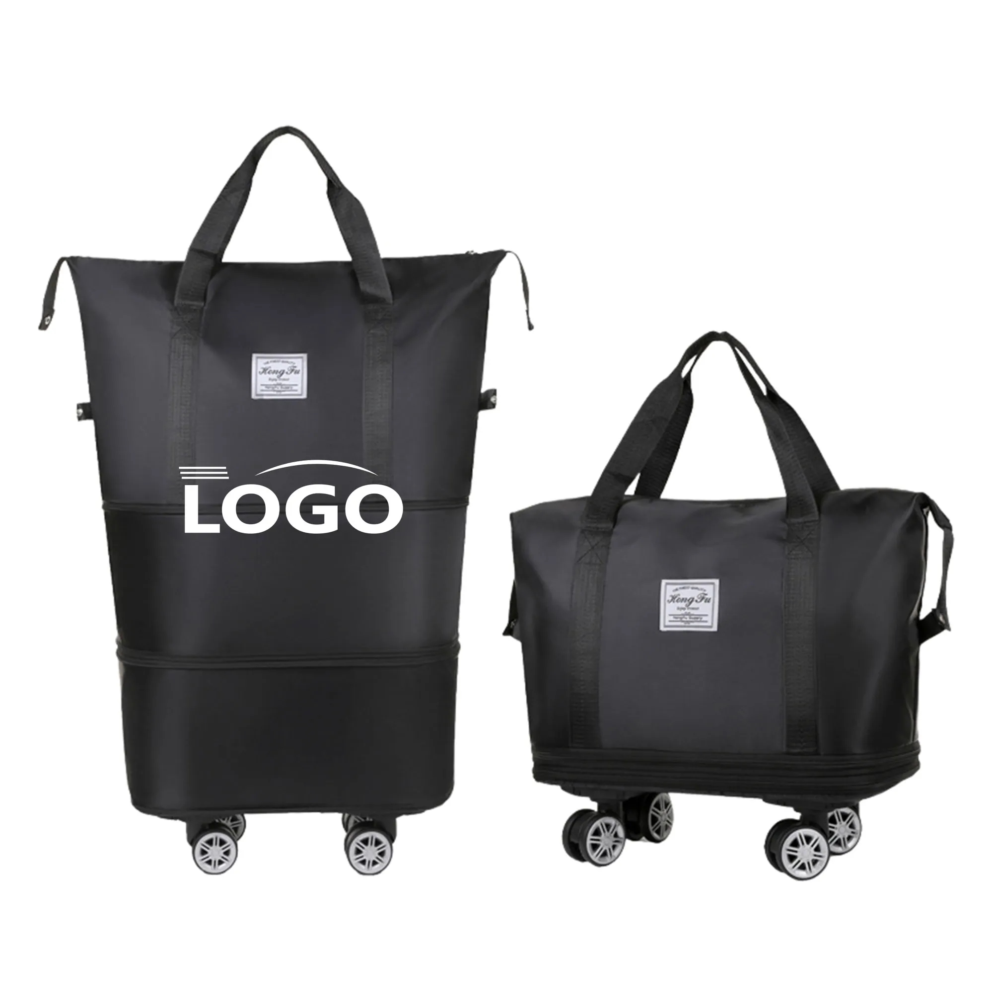 Wheeled Oxford Luggage Bag With 3 Sizes 2
