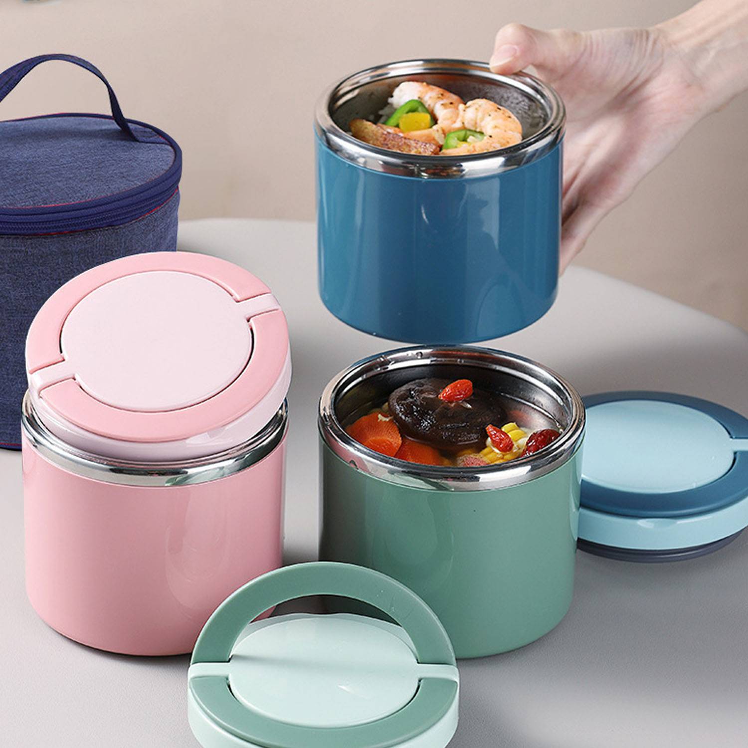 Large capacity food grade stainless steel lunch box 3