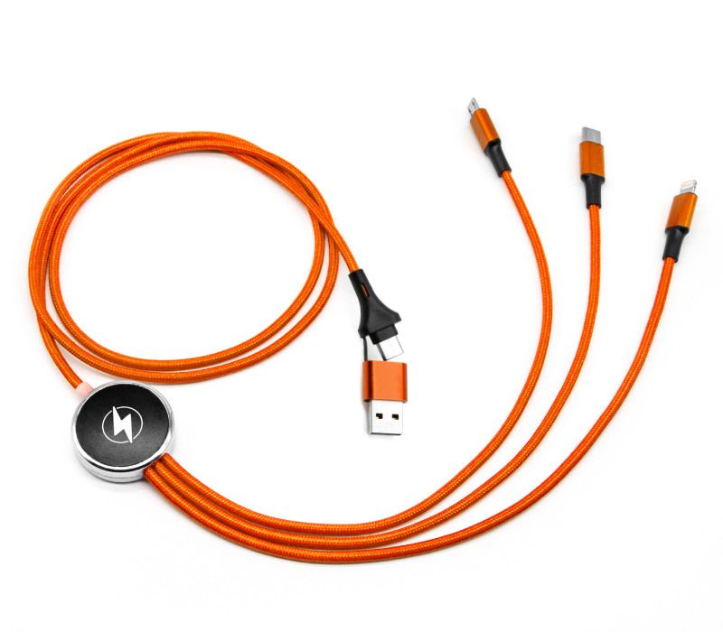 6-in-1 LED Light Up Logo USB Charging Cable 5