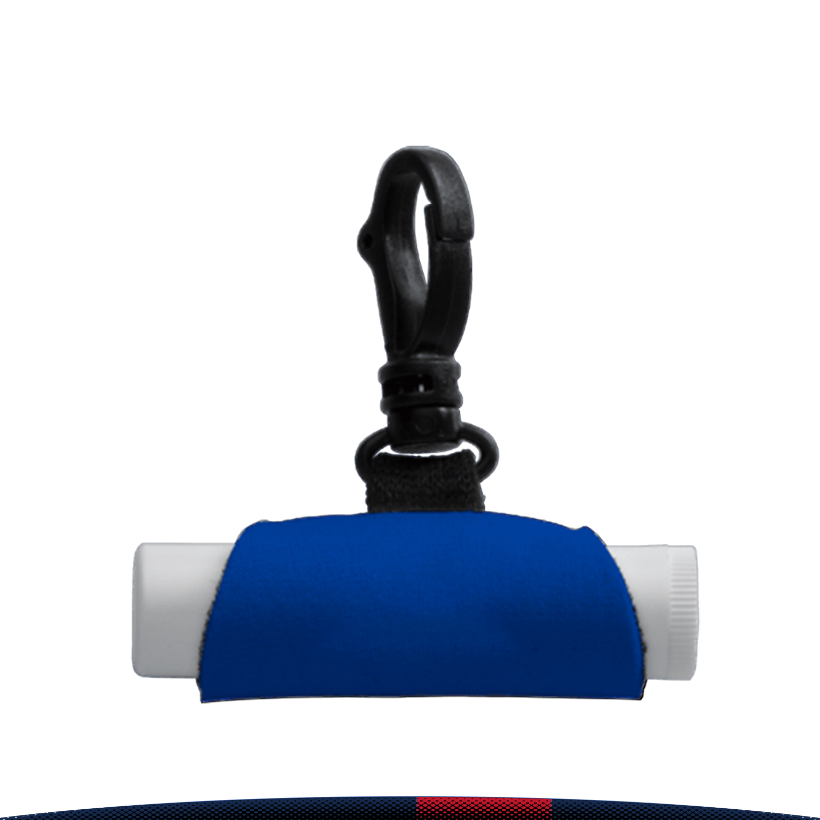 Raleigh Neoprene Swivel Snap Hook Lip Balm Sleeve 2