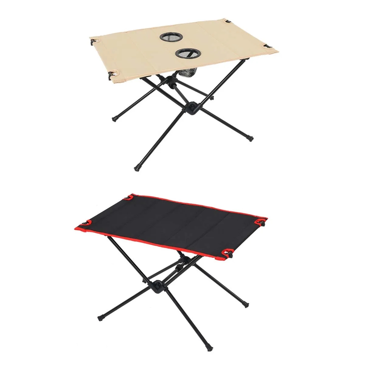 Folding Compact Camping Table with 2 Cup Holders 2